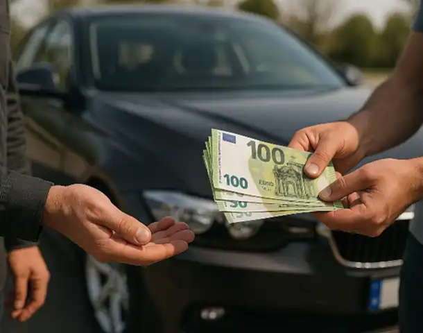 Erfolgreicher Barkauf eines Fahrzeugs beim Autoankauf in Kehl, der eine faire und schnelle Abwicklung garantiert.